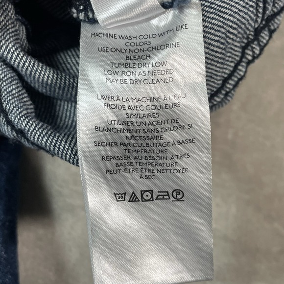 Free People We the Free Marci Denim Jumpsuit Women's Size L City Coveralls - Picture 12 of 13